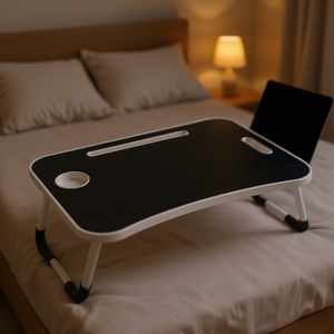 Tavolino pieghevole in plastica per laptop, da usare a letto o sul divano - Product Image 2