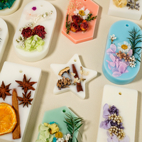 Comprimés de cire parfumée suspendus de longue durée pour décoration intérieure de fleurs séchées faites à la main