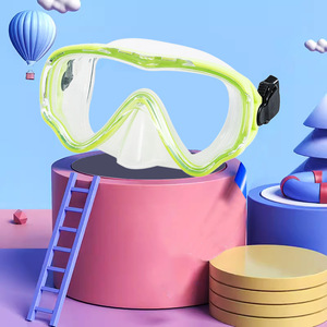 Masque de plongée en silicone liquide pour enfants, entièrement étanche, verre trempé anti-buée, équipement de sports nautiques - Product Image 3