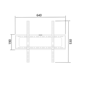 Staffa a parete <span class=keywords><strong>TV</strong></span> fissa per 40-85 pollici LED LCD 4K TVs rivestito supporto per finitura - Product Image 6
