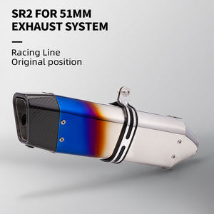 <span class=keywords><strong>Silencieux</strong></span> d'échappement de moto pour R3 MT07 <span class=keywords><strong>FZ1</strong></span> R6 R15 ZX6R ZX10 Z900 Z400 Z1000 CBR1000 GSXR1000 SR2 51mm Embout en carbone - Product Image 3