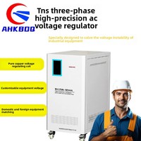 Stabilisateur de tension triphasé entièrement automatique 380V 30kVA TNS-30KVA Exportation Chine Compensateur industriel intelligent pour l'extérieur