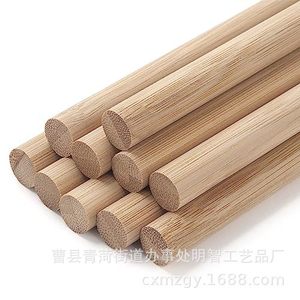 ไม้กลมทำจากไม้เบิร์ชเนื้อแข็ง สำหรับงานฝีมือ DIY วัสดุทำโมเดล หลายขนาด ทำด้วยมือ - Product Image 1