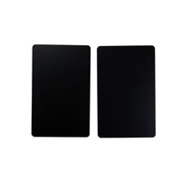 Cartes PVC noires d'usine CR-80 RFID 10mil cartes blanches à jet d'encre en PVC blanc vierges fournisseur de cartes noires nfc