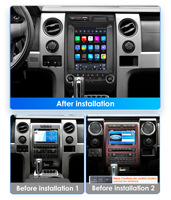Autoradio Android CARUPEZ 9,7 pouces pour Ford F-150 Raptor 2009-2014, écran tactile manuel, GPS intégré, 8 cœurs, 7862S, vertical, style Tesla