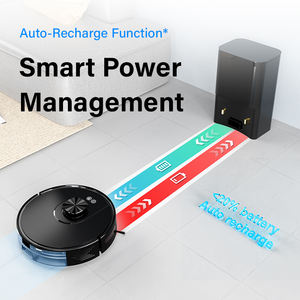 GEERLEPOL V2L-SJ Robot aspirateur avec station de vidage automatique, navigation laser, mains libres, appareil électroménager intelligent pour balayage et lavage - Product Image 3