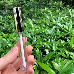 Quantité minimale de commande bas 10ml personnalisé clair mat noir or argent brillant à lèvres baguette Tube rond brillant à lèvres Tube conteneur pour impression personnalisée - Product Image 3