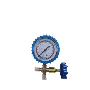 CT-466 Refrigerant Pressure <b>Gauge</b> Single Valve High Low Pressure Brass Air Conditioner Parts - Product Image 1