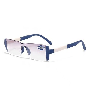 Lunettes de lecture bifocales anti-lumière bleue haute définition, monture en caoutchouc écaille de tortue, verres progressifs pour hommes et femmes âgés - Product Image 5