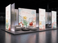 Support d'affichage vertical SEG en PVC modulaire premium sans outil, avec bande LED, résistant aux intempéries, portable pour stands de salons professionnels