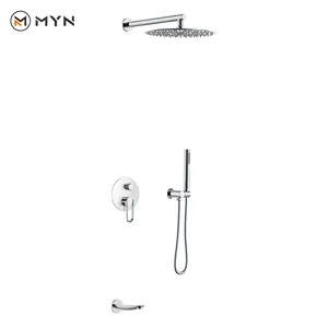 Factory Supplier Wall Mounted Shower Faucet Bathroom Shower Mixer Tap Set