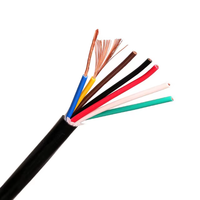 Câble RVV multiconducteur en cuivre torsadé 2 3 4 5 fils, câble électrique flexible pour la connexion d'équipements