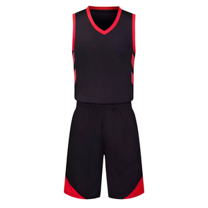 OEM Custom Basketball Uniform Set Breathable Polyester <b>Quick</b> Dry Sports Shirt & Shorts Team Wear with Free Design Printing - Product Image 1