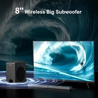Système Home Cinéma ULTIMEA 5.1.2 canaux True Dolby Atmos avec caisson de basses sans fil 8 pouces, audio spatial 360° 4K HDR et Bluetooth
