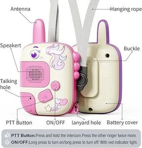 Walkie Talkie de Dinosaurio para Niños, Juguete Interactivo de Largo Alcance (300 Metros), Regalo para Campamento y Actividades al Aire Libre - Product Image 6