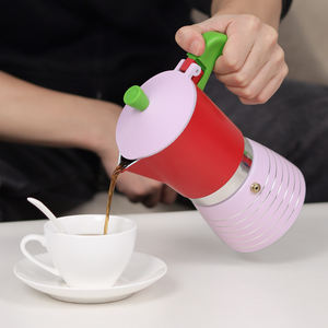 หม้อต้มกาแฟมอคค่าแบบนอร์ดิกสำหรับเตาแก๊ส, หม้อกาแฟอะลูมิเนียมทันสมัยสำหรับชงกาแฟที่บ้าน - Product Image 4