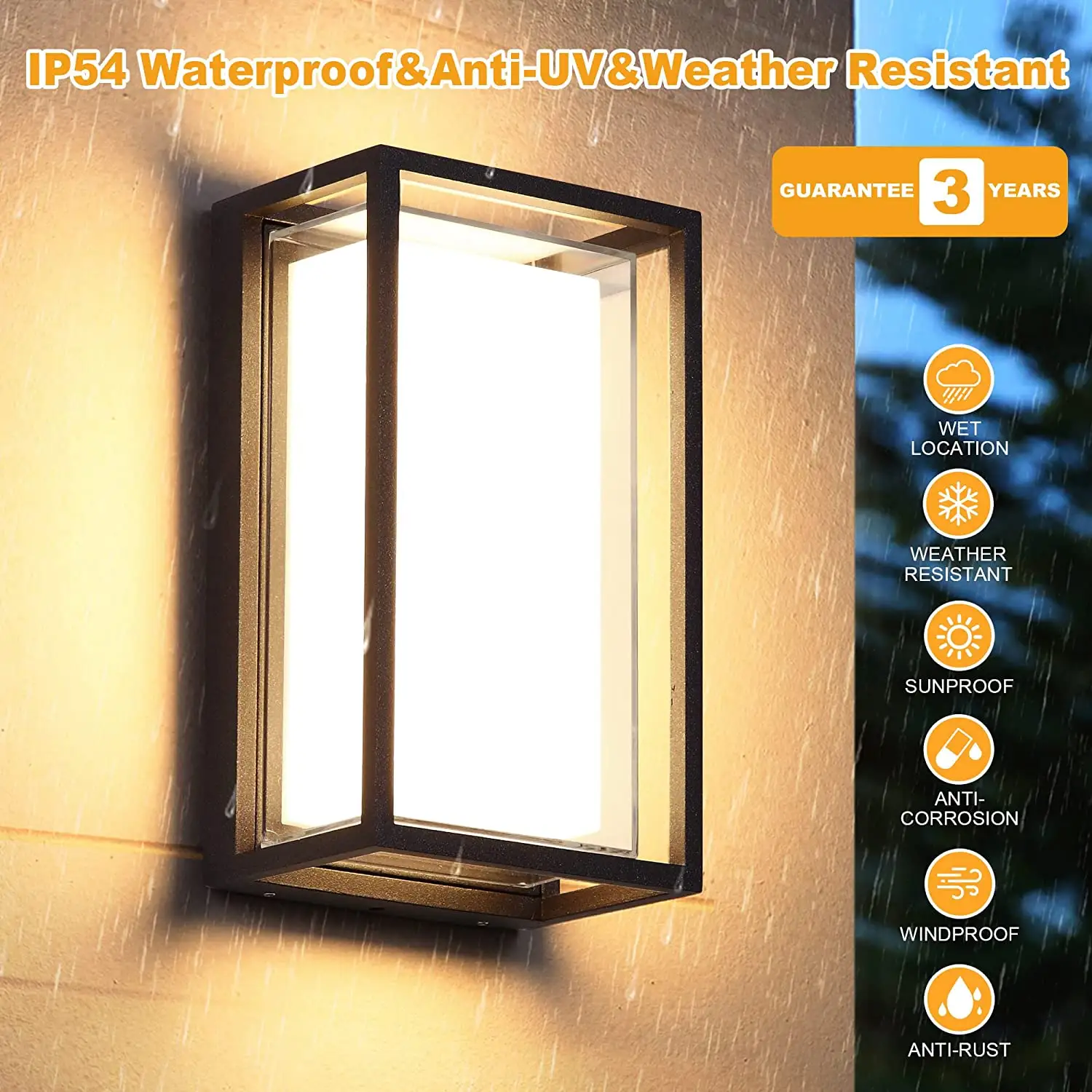 Modern su geçirmez ip65 yukarı aşağı led dış mekan duvar ışıkları iç monte koridor ışık otel led duvar lamba
