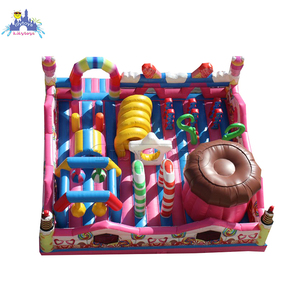 Château plein d'entrain gonflable de sucrerie pour le grand videur de trampoline de château sautant gonflable d'enfants - Product Image 1