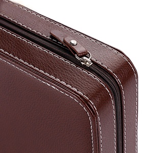 PU Leather <b>Watch</b> Organizer Box Personalized Gift Box Leather <b>Watch</b> <b>Case</b> 2 4 Slots <b>Watch</b> Storage <b>case</b> - Product Image 4