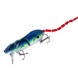 Leurre appât 80mm/15.3g flottant souris bionique cassé Joint loin fonte méné ABS matériel appât pour carpe brochet pêche fond de lac - Product Image 5