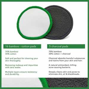 Washable Organic <b>Cotton</b> Nursing <b>Pad</b> with Carry Bag Round <b>Cotton</b> Toner <b>Pads</b> - Product Image 3