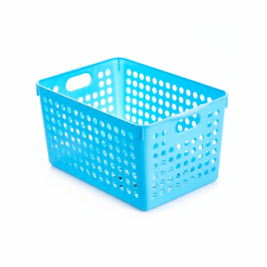 Cesto portaoggetti profondo blu Inomata - Product Image 1