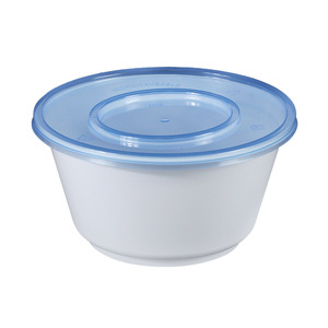 Japanese Style Takeout Packaging Box PP Material Microwaveable Refrigerated With Lid Disposable Round Bowl - Product Image 2
