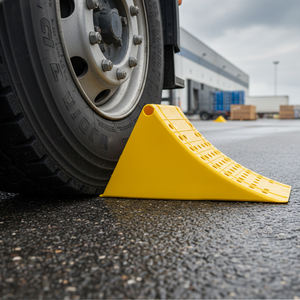 Calzas de Plástico Resistentes para Camiones y Remolques, Bloqueador de Ruedas Antideslizante de Poliuretano para Vehículos, Tope de Neumáticos - Product Image 4