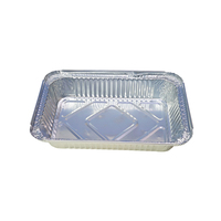 Récipients alimentaires jetables de qualité alimentaire en aluminium Plateaux rectangulaires en aluminium avec couvercles