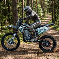 Moto tout-terrain à essence 300cc 4 temps PR300 18kW Réservoir de carburant de 7L 5ème vitesse 310mm de garde au sol Enduro Motocross Moto de course hors route