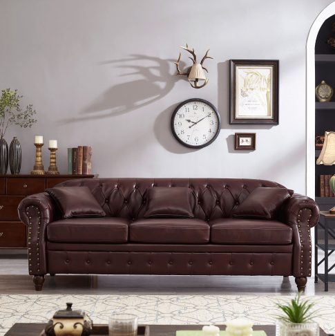 Bordeaux + cuir technique + Mousse + 3 places