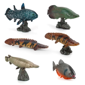 Modelli di Animali Marini: Pesce Alligatore, Piranha, Dinosauro, Ornamento Creativo per Scienza ed Educazione con Base - Product Image 2