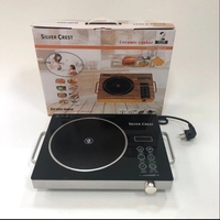 Table de cuisson à induction numérique intelligente multifonction 3500W pour usage domestique, plaque chauffante électrique à brûleur unique en verre céramique