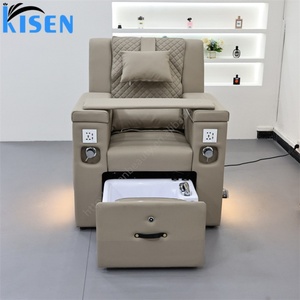 Kisen Custom Luxury Foot Spa Pedicure Chair Luxury Pedicure Chairs Foot Spa Pedicure Extension Nail Chair Sofa for Nail Salon - Product Image 5