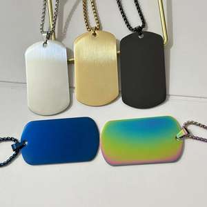 Placa de Identificación Personalizada para Perros, de Metal Pulido y Perforado, con Cadena, Impresión Serigráfica con Letras, Etiquetas de Identificación para Mascotas - Product Image 3