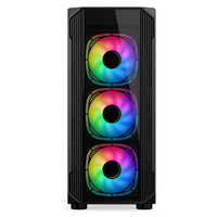 AntarcChill Cooling-7 Micro ATX/ATX/ITX Computer Case Double-Sided Tempered Glass Transparent Gaming Office PC Mid Tower