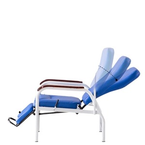 Chaise d'infusion intraveineuse médicale en acier épaissi, entièrement inclinable, simple, pour hôpital, salle de sport, atelier, usage ambulatoire - Product Image 5