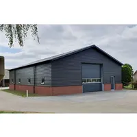 Kits Personnalisés de Bâtiments Préfabriqués Type Grange en Acier Barndominium, Entrepôt, Hangar Agricole, Atelier Préfabriqué en Métal