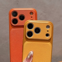 Étui de téléphone en cuir Senyork aux couleurs simples pour iPhone 13 Pro Max 14 15 16 17 Air, coque de protection arrière pour mobile