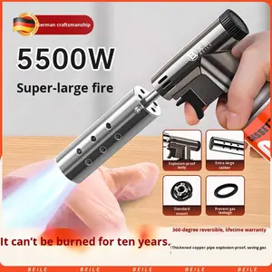 Handgeführte Metall-Flammenpistole mit Outdoor-Gaskartusche, leichter Haushalts-Flammenwerfer zum Braten von Schweinen, Küchenanzünder - Product Image 4