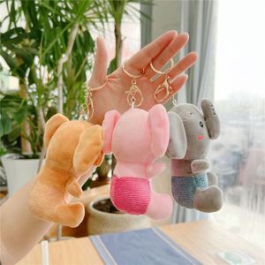 Dễ thương động vật nhồi bông Voi sang trọng <span class=keywords><strong>Keychain</strong></span> đồ chơi mềm búp bê sang trọng Mặt dây chuyền cho xe túi quyến rũ Keyring đồ chơi sang trọng Voi móc chìa khóa - Product Image 5