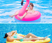 Installations de loisirs marins gonflables en PVC écologiques, couleur personnalisable, incluant des bouées de natation en forme de cygne et de canard pour la plage et la mer