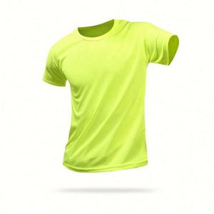 ตัวอย่างฟรี เสื้อยืดคอกลม แขนสั้น ทรงปกติ ผลิตจากโพลีเอสเตอร์ 100% พิมพ์ลายโลโก้ด้วยเทคนิคซิลค์สกรีน เป็นมิตรต่อสิ่งแวดล้อม แห้งเร็ว สำหรับผู้ชาย - Product Image 5