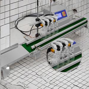 モデル4H3200小型液体ボトル500ml飲料油バイアルバッグ包装機130cmコンベヤー220v水ガラス材料 - Product Image 2