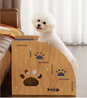 Escaliers pour chiens de haute qualité Les rampes en bois peuvent être détachables pour canapé lit bas escaliers antidérapants pour animaux de compagnie