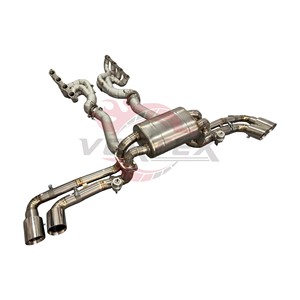 Échappement complet en acier inoxydable Vortex Sport Sound Tuning compatible Ferrari F430, collecteur Valvetronic, pièces de performance Catback - Product Image 1
