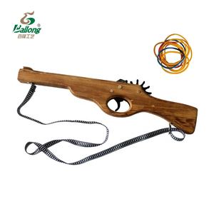 <span class=keywords><strong>Bailong</strong></span> — pistolet en bois, haute qualité, jouet, bande caoutchouc, tir, pour enfants, prix d'usine - Product Image 1