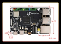 Placa de Desarrollo Linux de Alto Rendimiento Luckfox Aura, Serie STM32, Procesador de Cuatro Núcleos a 1.6GHz, Codificación y Decodificación 4K, Número de Modelo