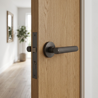 Poignée de porte invisible moderne en laiton, silencieuse et magnétique, installation facile pour les portes d'appartement, de bureau et de chambre