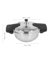 Casserole à pression en acier inoxydable compatible induction NB FAVOUR avec revêtement antiadhésif, accessoires de cuisine